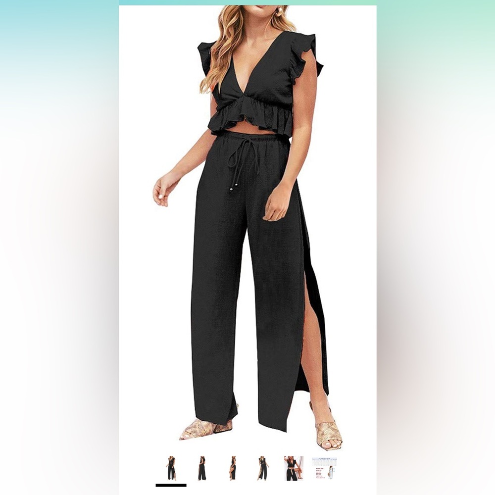 Brand new two piece black set